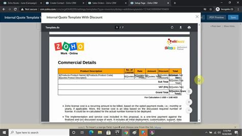 crm quote template.